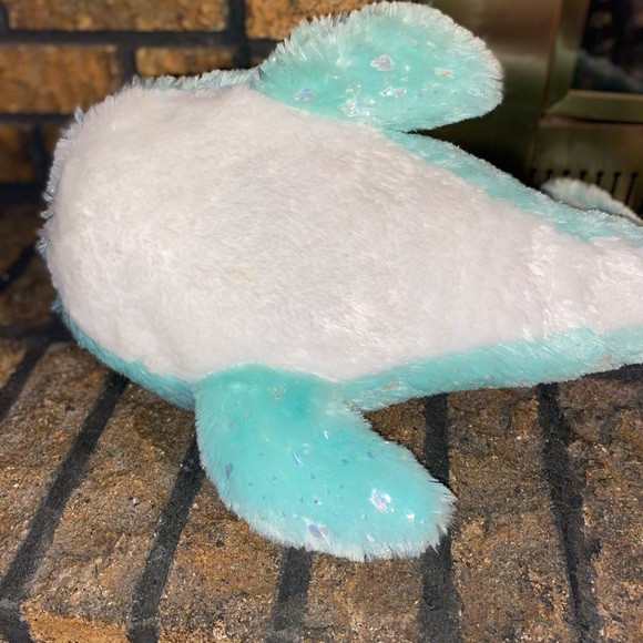 Narwhal Stuffed Plush Blue w/ Sparkle 21 Inches Gorgeous! - Picture 8 of 8